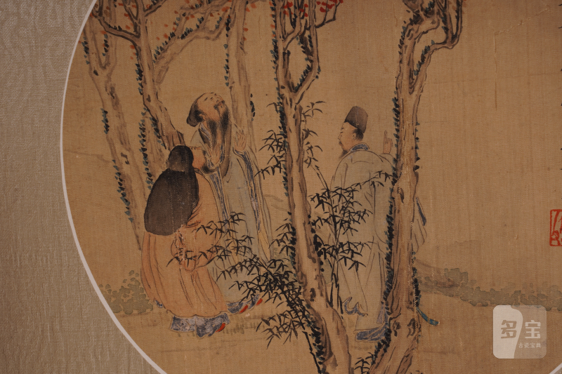 清 薛振东 人物绫本册页 - 图5
